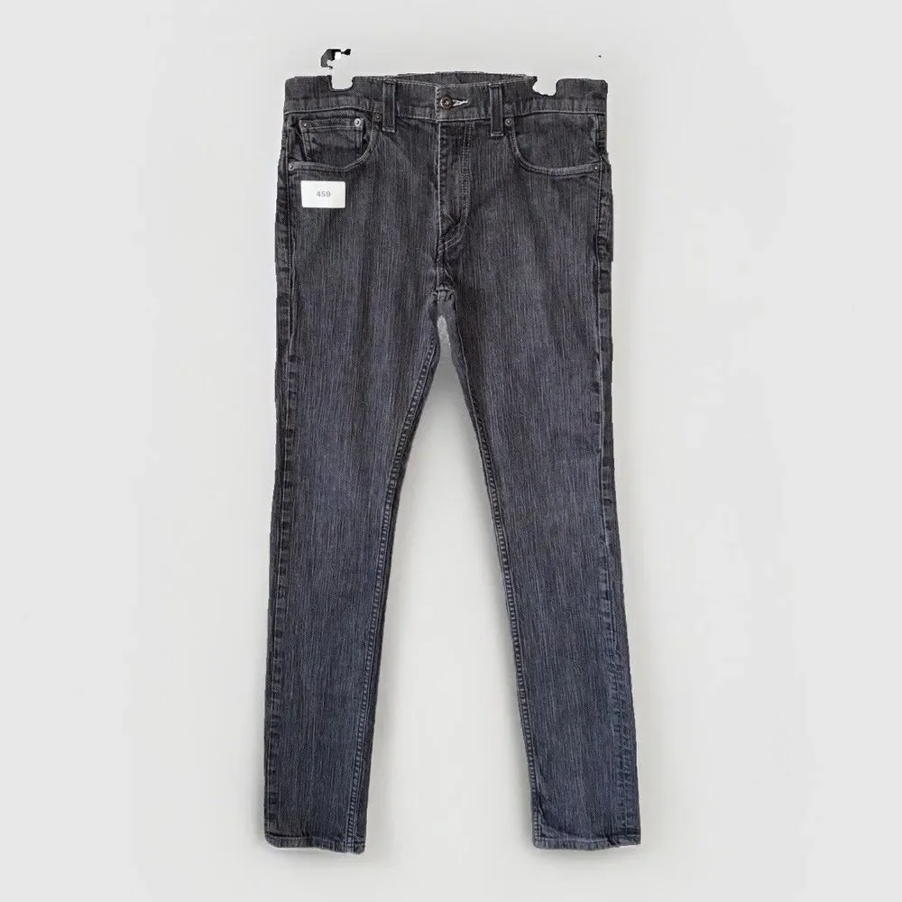 Levi's 511 Slim Jeans Mens 32x34 Fits 32 Waist Grey Stretch Cotton Denim Pants - Picture 1 of 13